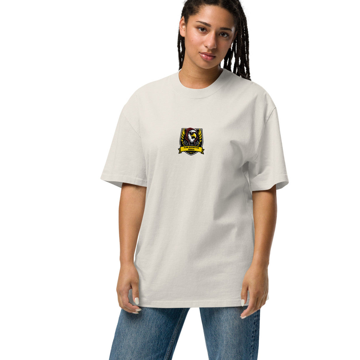 ANCHOR & CREW C. D. Aguila El Clasico Football Oversized Cotton T-Shirt