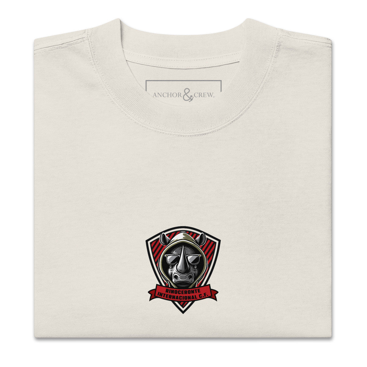 ANCHOR & CREW Rinoceronte C. F. El Clasico Football Oversized Cotton T-Shirt