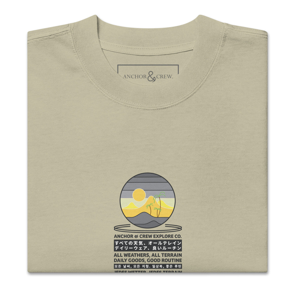 ANCHOR & CREW Desert Explore Co. Oversized Cotton T-Shirt 