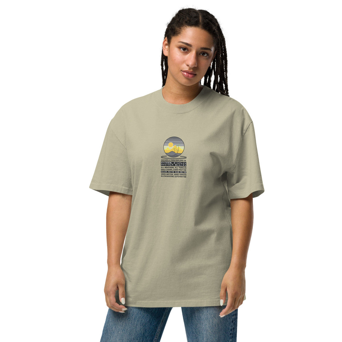 ANCHOR & CREW Desert Explore Co. Oversized Cotton T-Shirt 