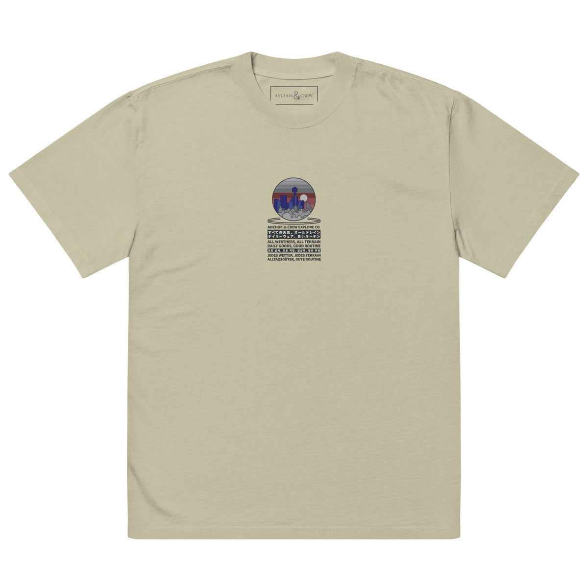 ANCHOR & CREW City Drive Explore Co. Oversized Cotton T-Shirt