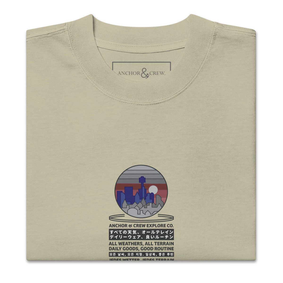 ANCHOR & CREW City Drive Explore Co. Oversized Cotton T-Shirt