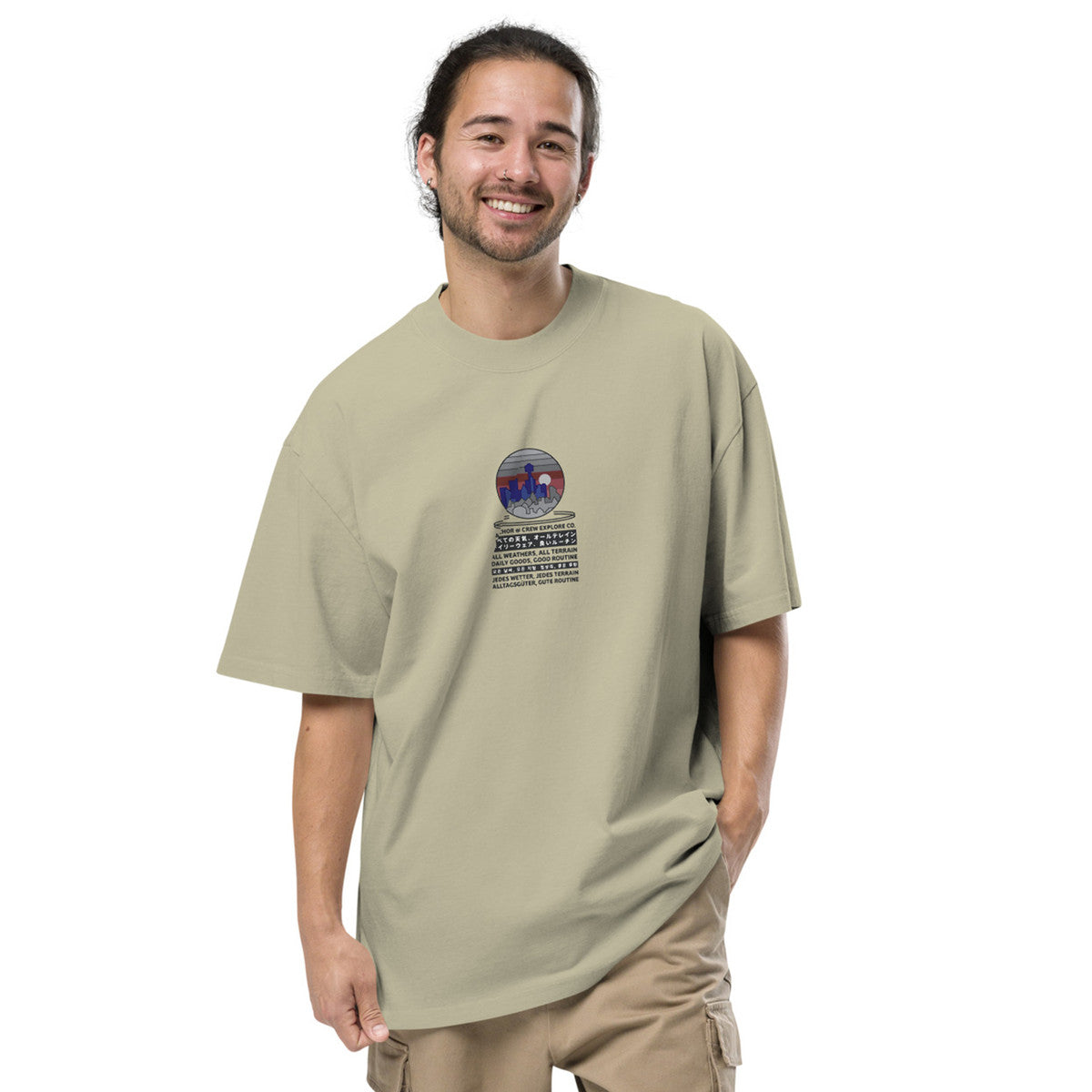 ANCHOR & CREW City Drive Explore Co. Oversized Cotton T-Shirt