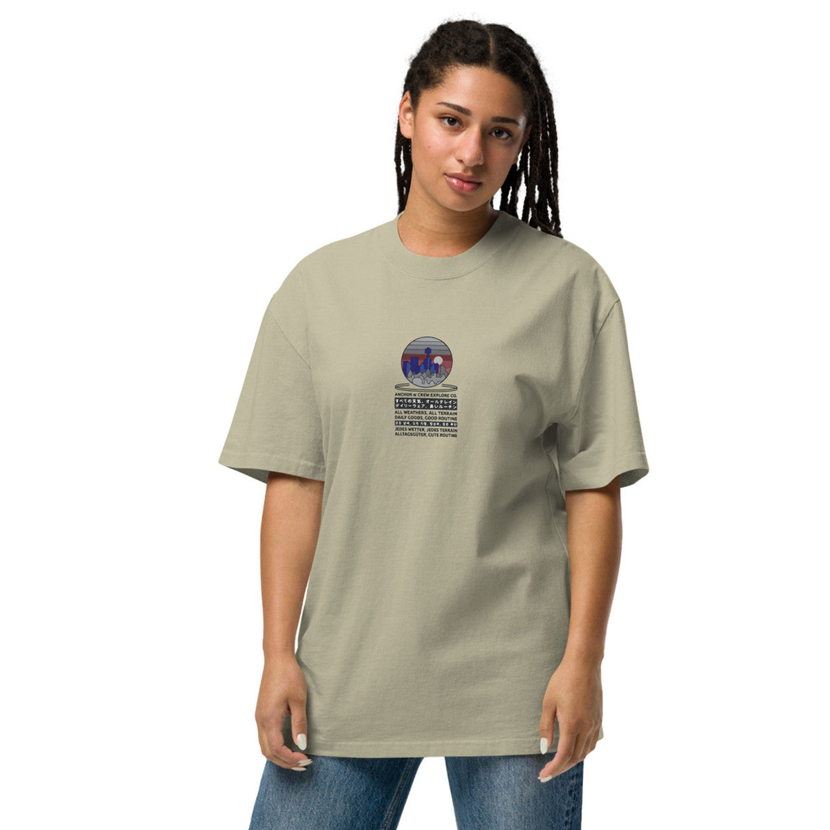 ANCHOR & CREW City Drive Explore Co. Oversized Cotton T-Shirt