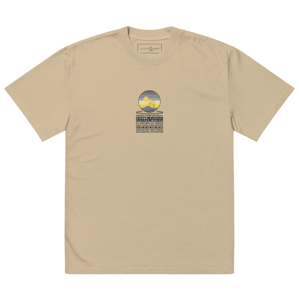 ANCHOR & CREW Desert Explore Co. Oversized Cotton T-Shirt 