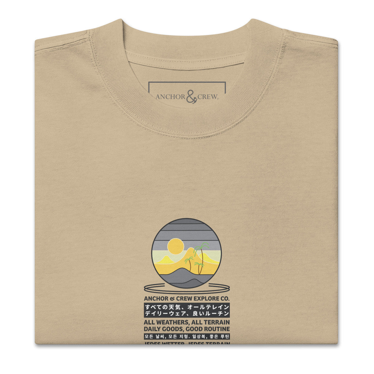 ANCHOR & CREW Desert Explore Co. Oversized Cotton T-Shirt 