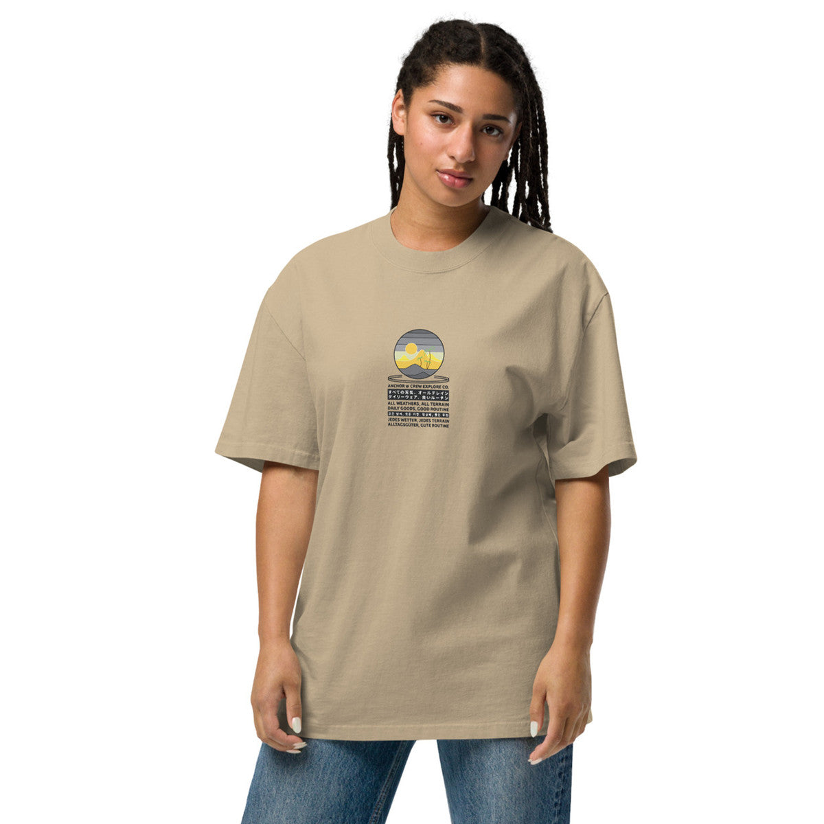 ANCHOR & CREW Desert Explore Co. Oversized Cotton T-Shirt 