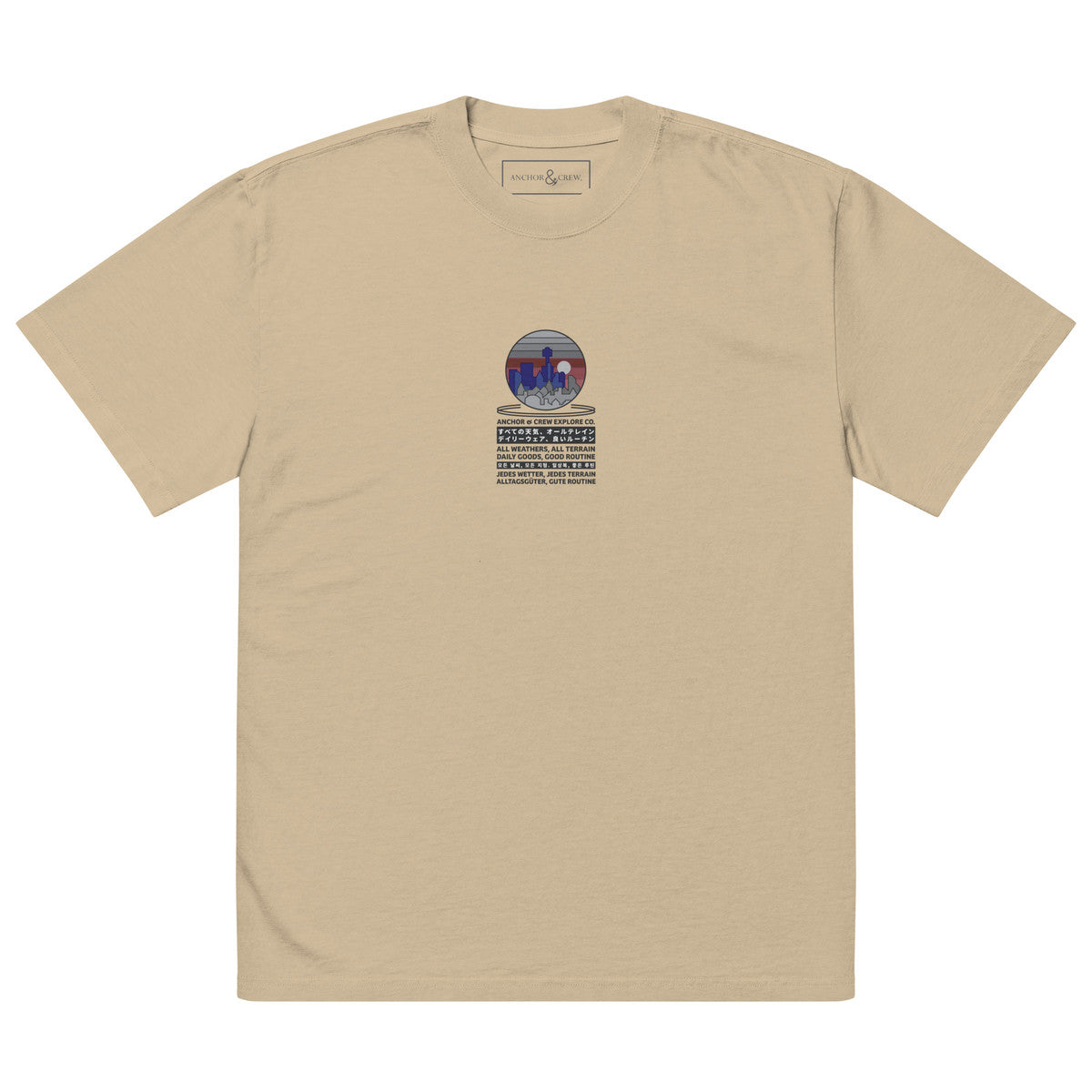 ANCHOR & CREW City Drive Explore Co. Oversized Cotton T-Shirt