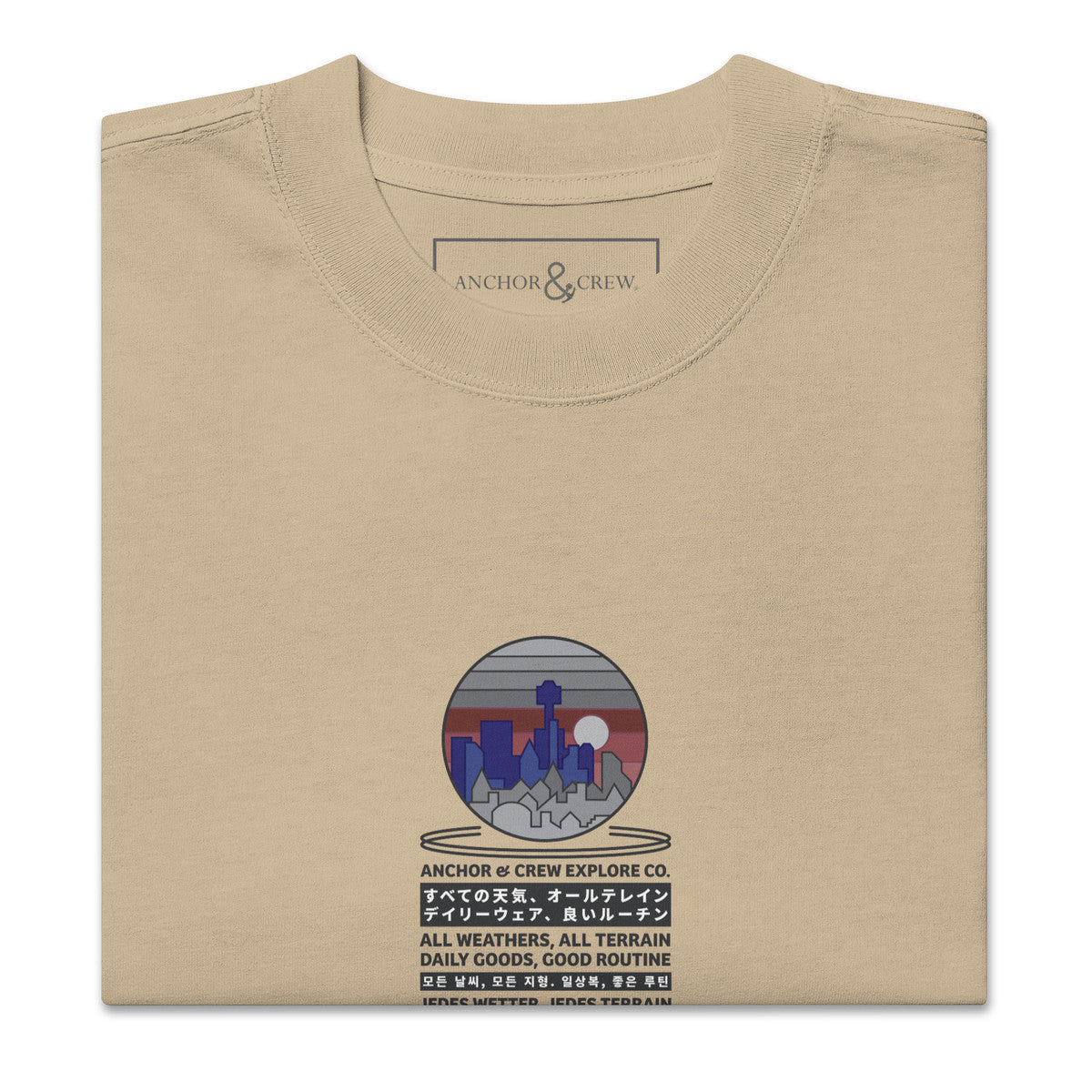 ANCHOR & CREW City Drive Explore Co. Oversized Cotton T-Shirt