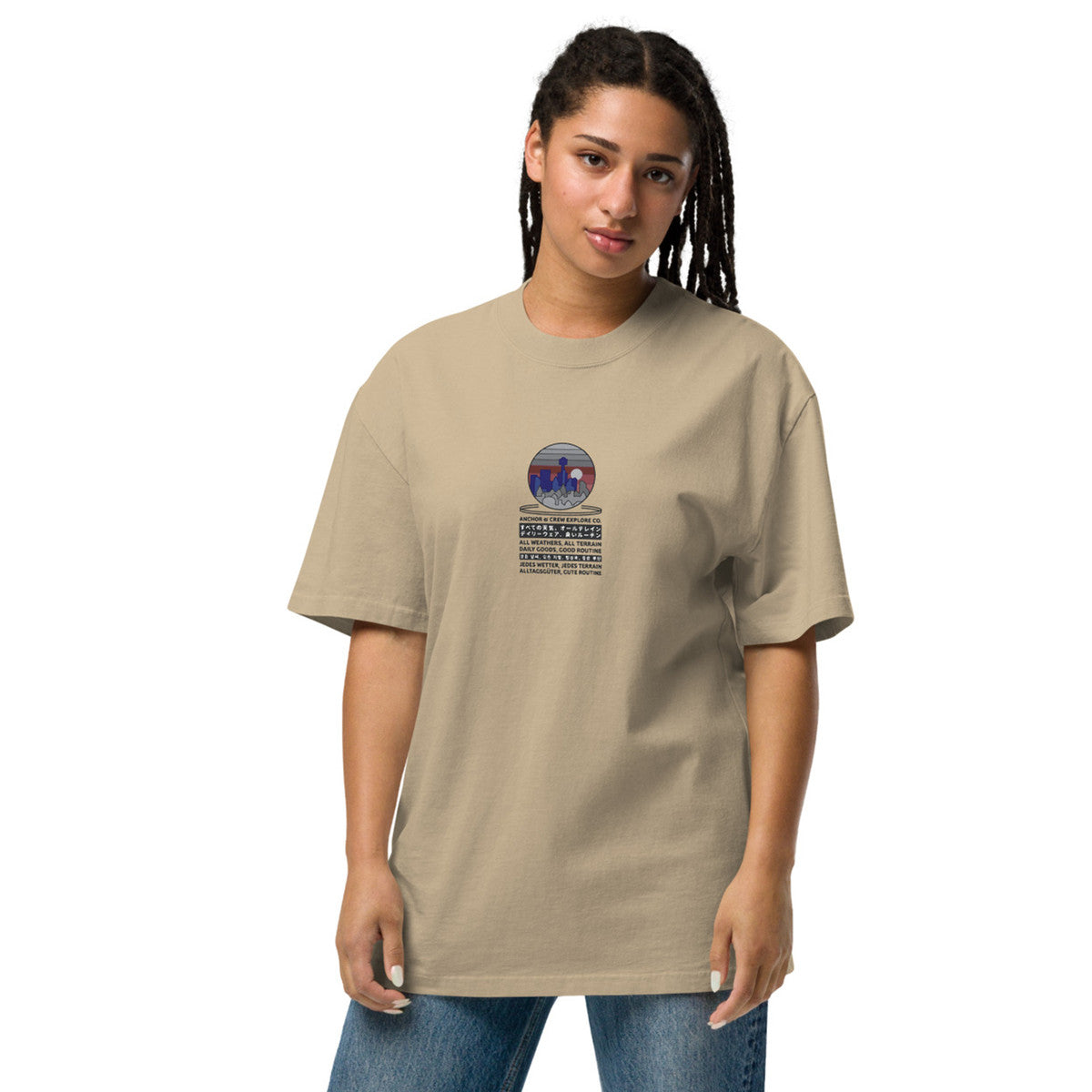 ANCHOR & CREW City Drive Explore Co. Oversized Cotton T-Shirt