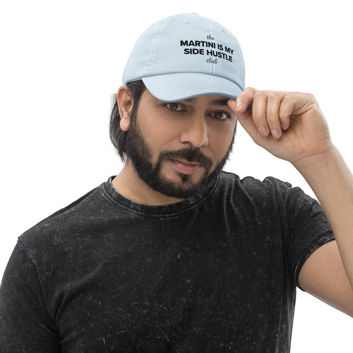 ANCHOR & CREW Pastel Martini Is My Side Hustle Club Chino Embroidered Cap