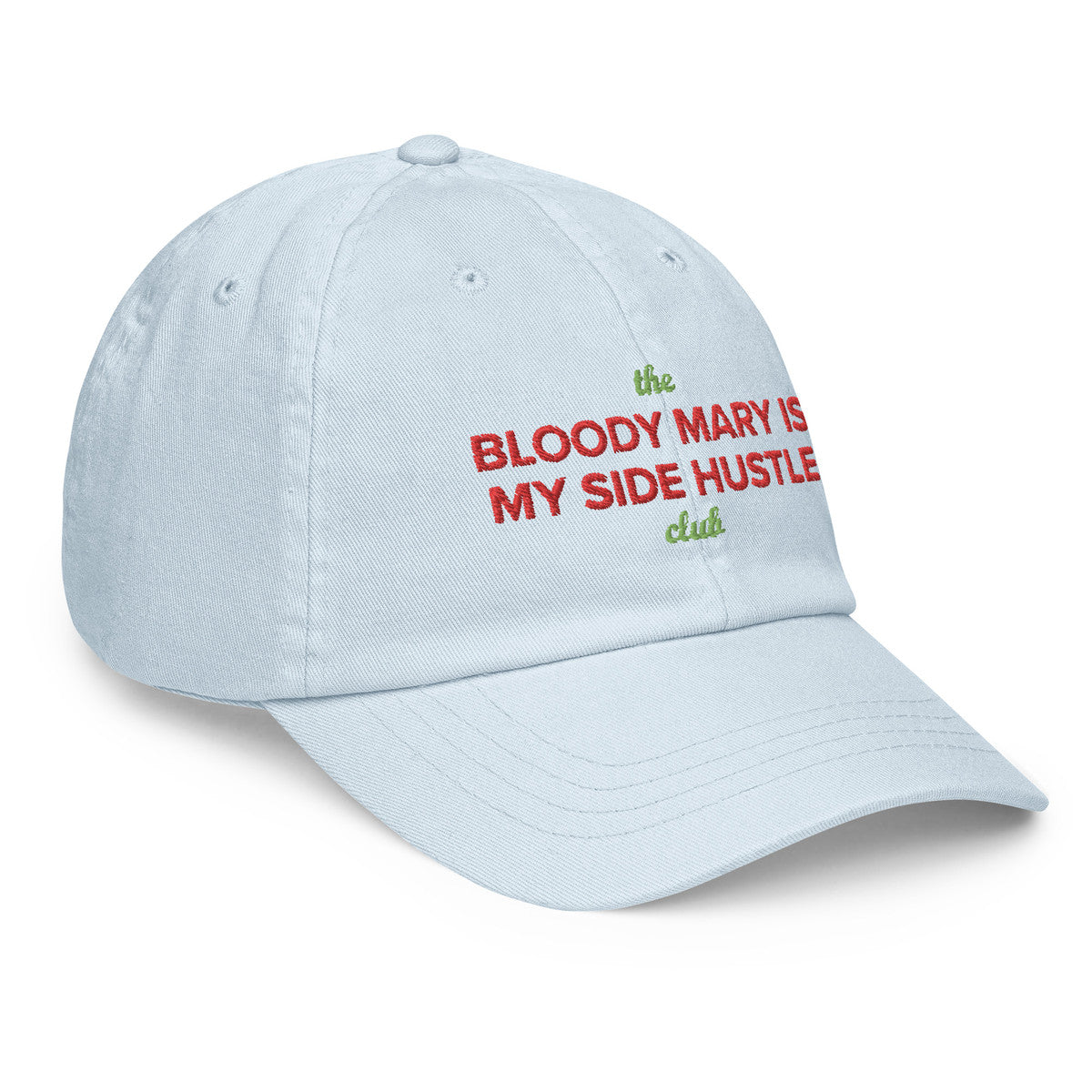ANCHOR & CREW Pastel Bloody Mary Is My Side Hustle Club Chino Embroidered Cap