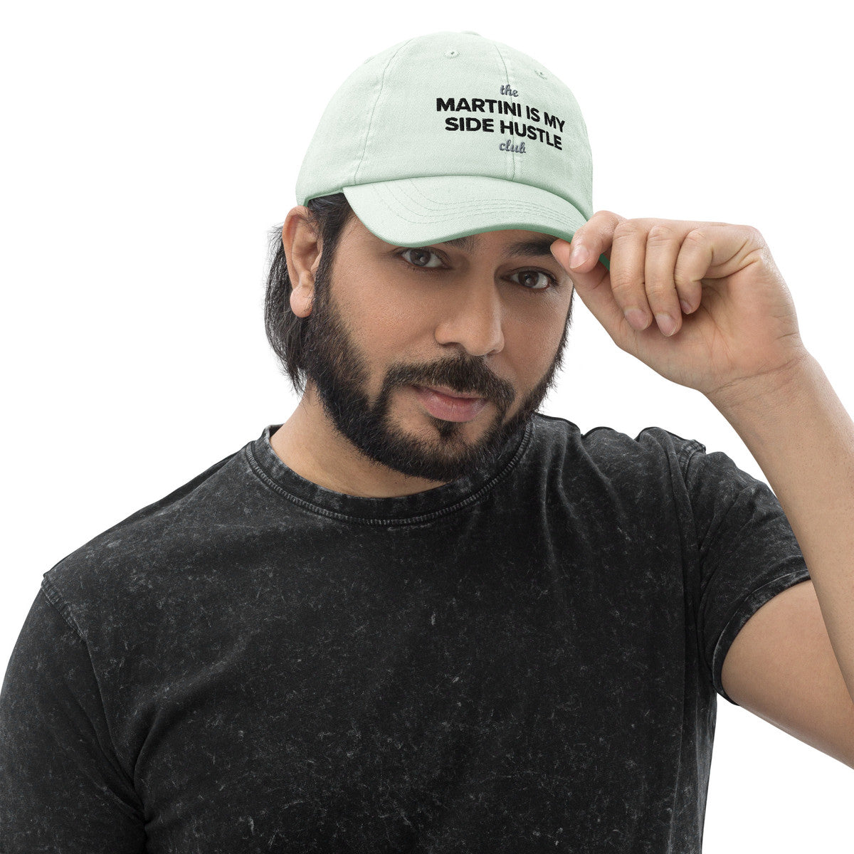 ANCHOR & CREW Pastel Martini Is My Side Hustle Club Chino Embroidered Cap