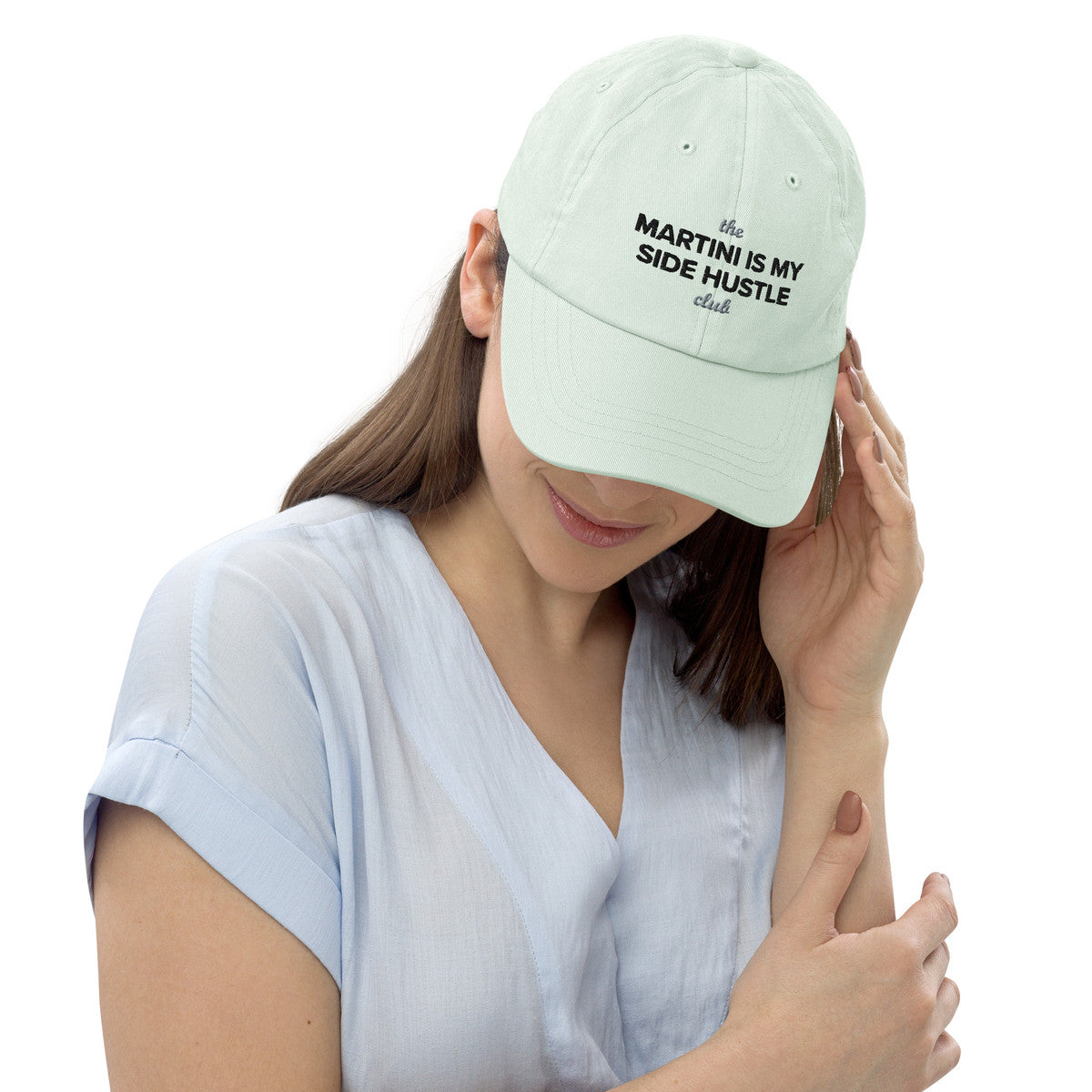 ANCHOR & CREW Pastel Martini Is My Side Hustle Club Chino Embroidered Cap