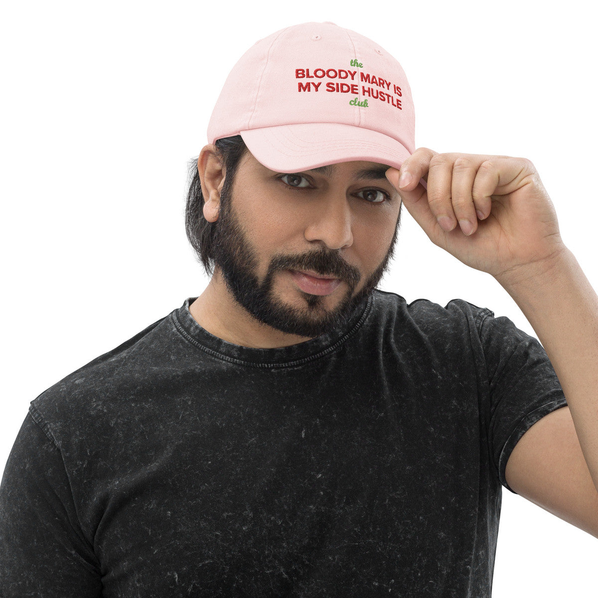 ANCHOR & CREW Pastel Bloody Mary Is My Side Hustle Club Chino Embroidered Cap