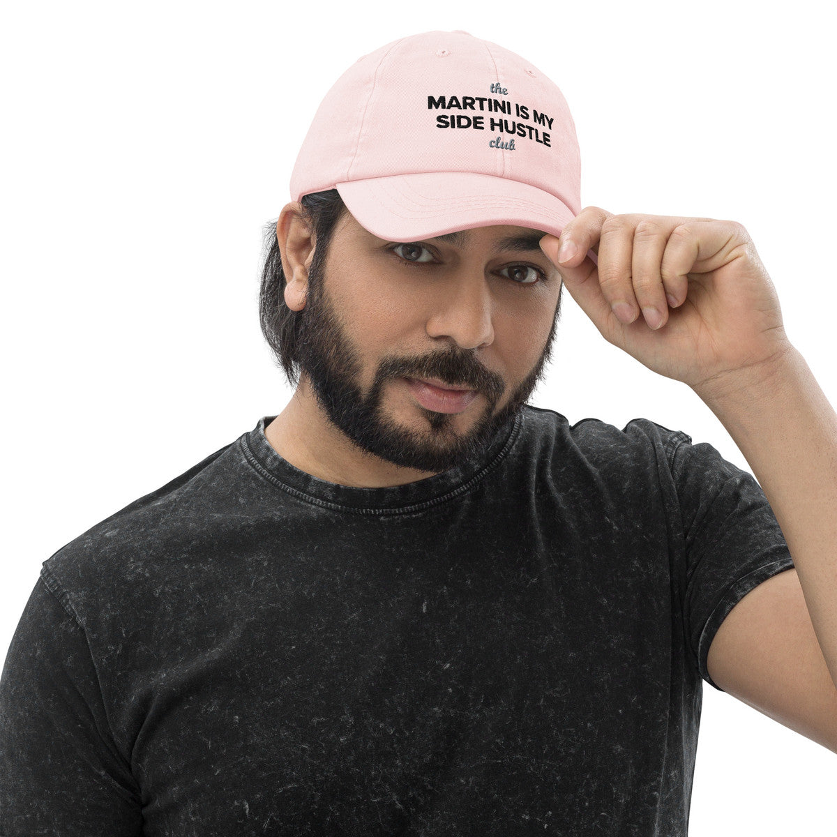 ANCHOR & CREW Pastel Martini Is My Side Hustle Club Chino Embroidered Cap
