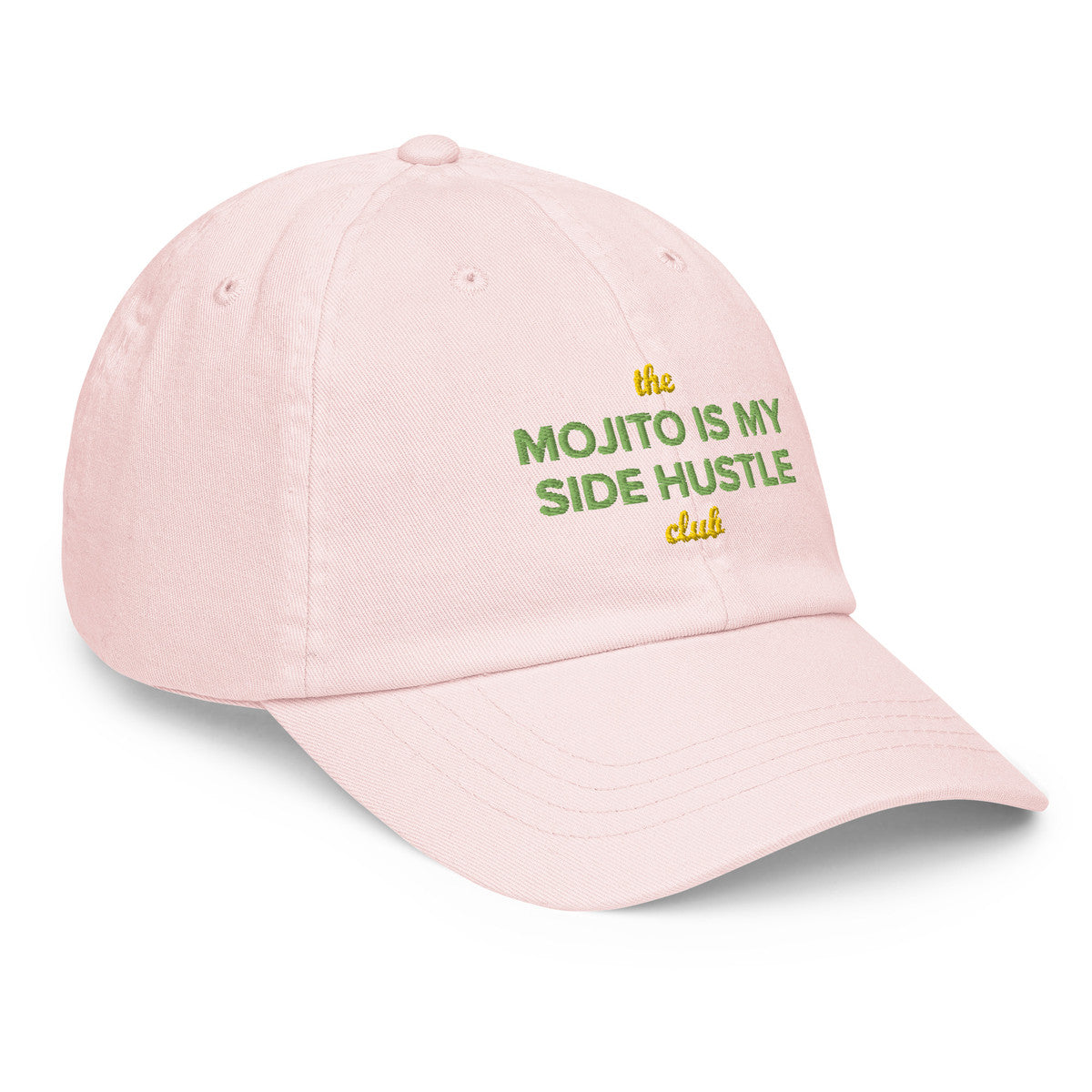 ANCHOR & CREW Pastel Mojito Is My Side Hustle Club Chino Embroidered Cap 