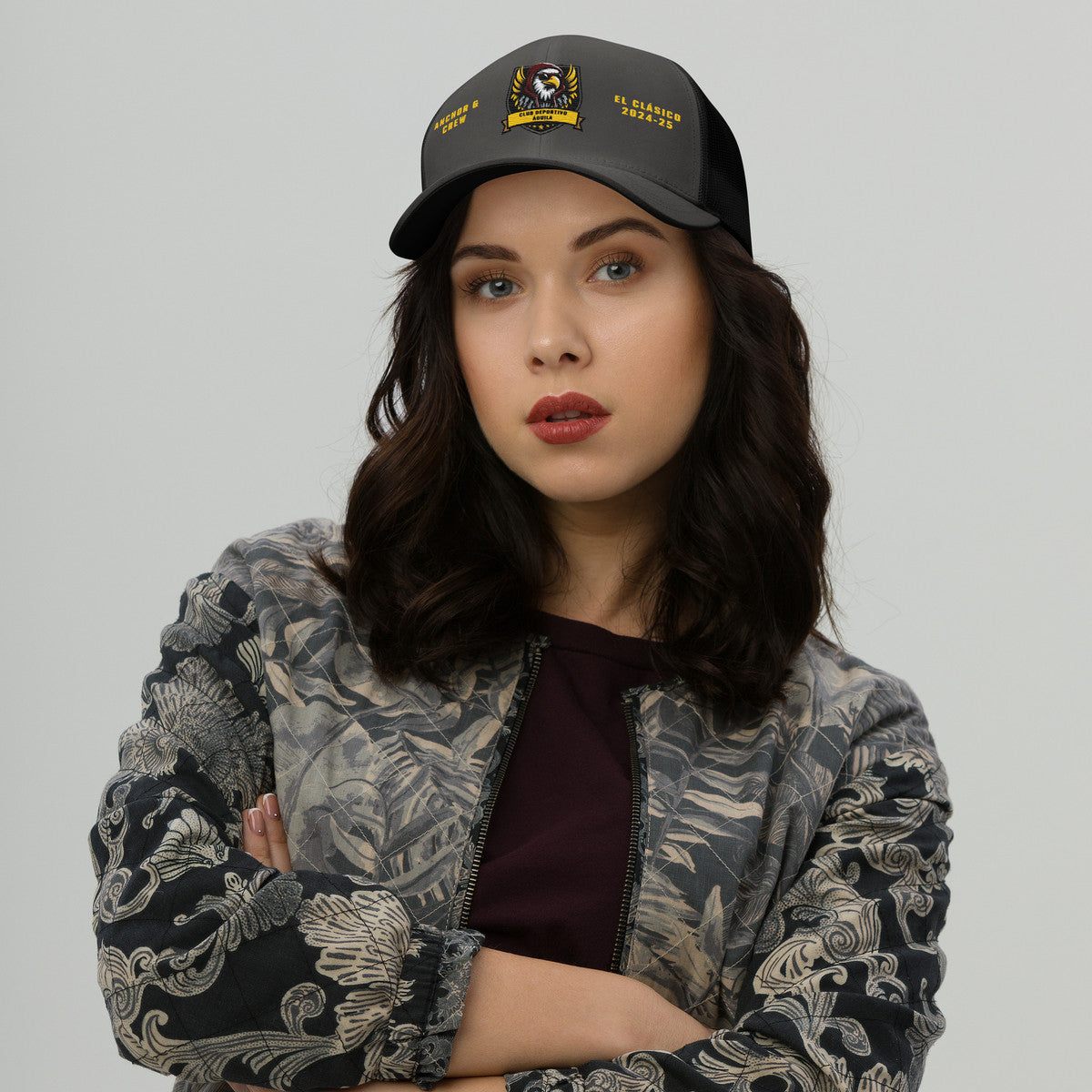 ANCHOR & CREW Aguila El Clasico Football Cotton Blend Embroidered Cap
