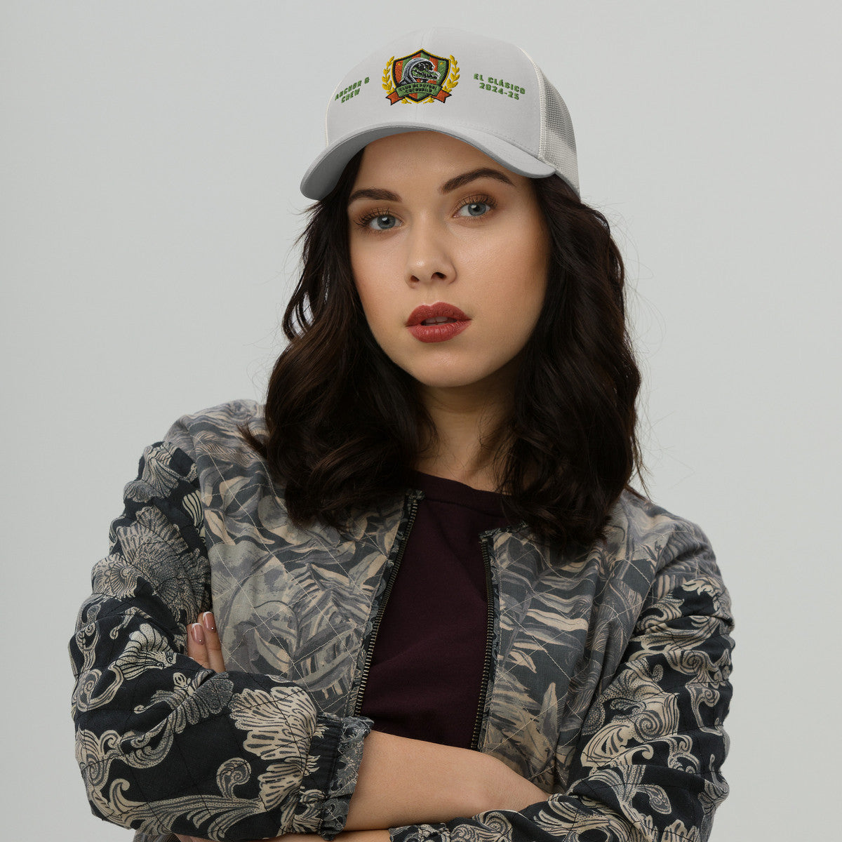 ANCHOR & CREW Cocodrilo El Clasico Football Cotton Blend Embroidered Cap