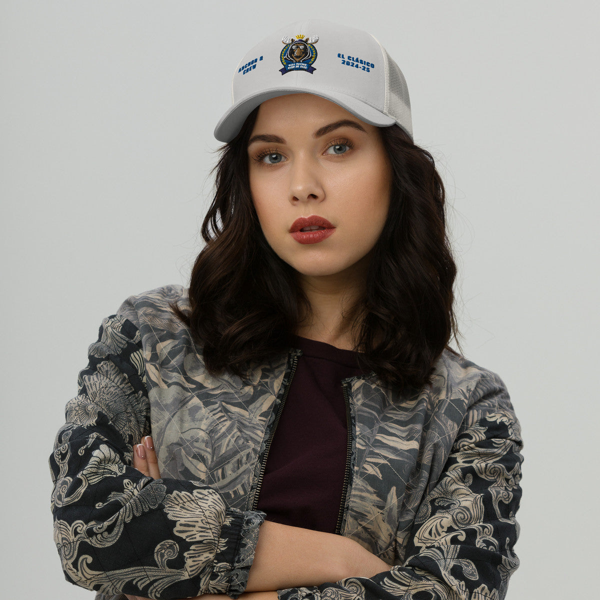 ANCHOR & CREW Alce El Clasico Football Cotton Blend Embroidered Cap