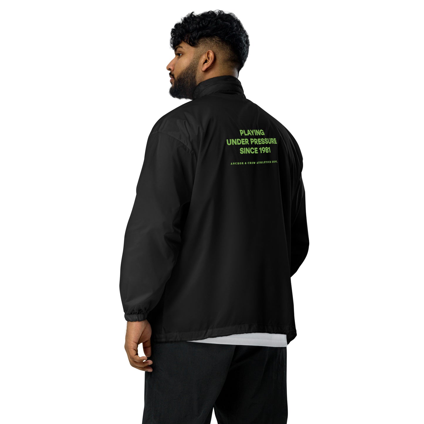 Under Pressure Sports Club League Embroidered Windbreaker Coat