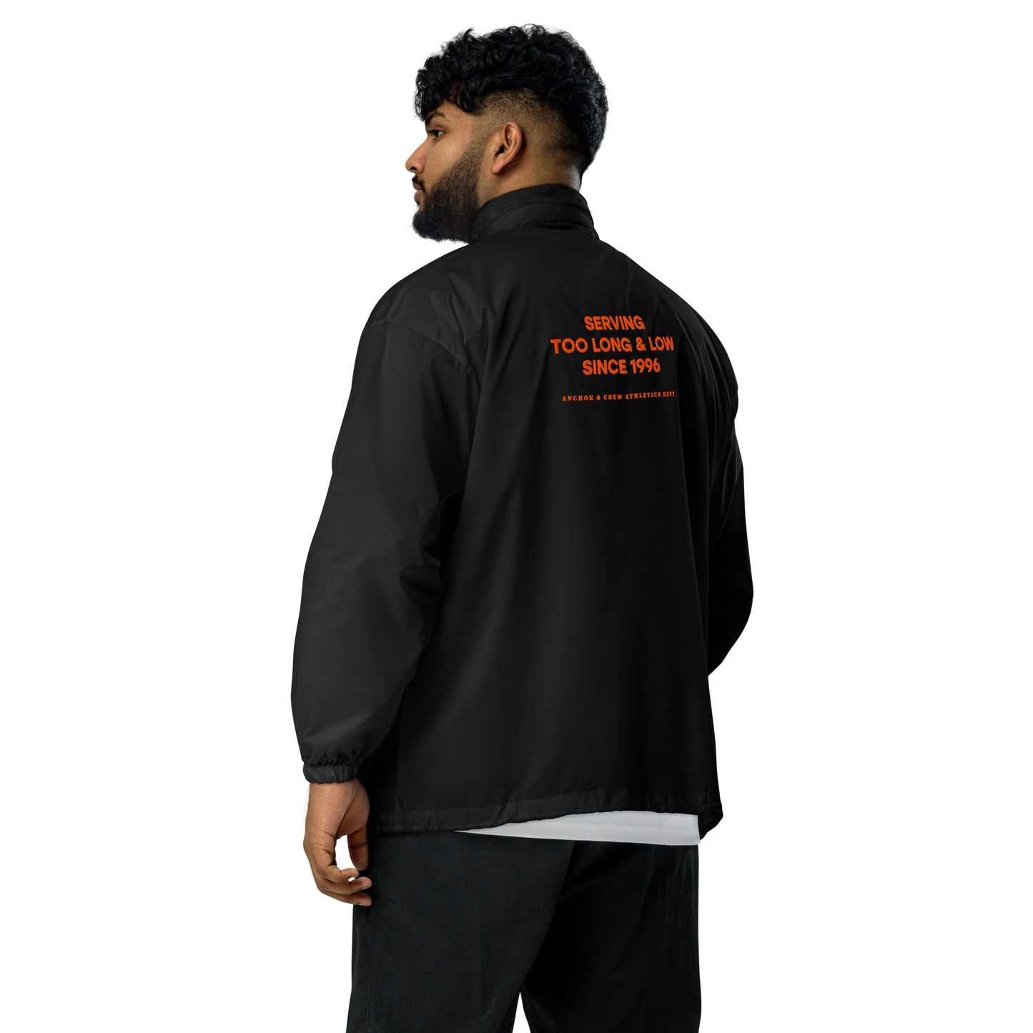 Too Long & Low Sports Club League Embroidered Windbreaker Coat