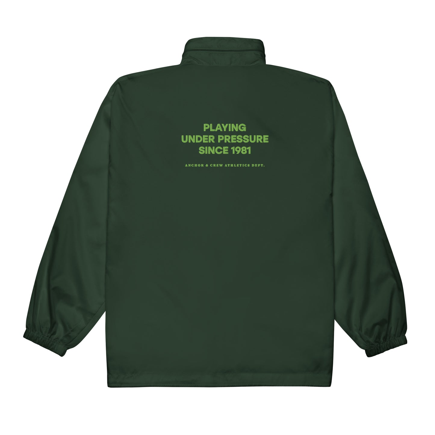 Under Pressure Sports Club League Embroidered Windbreaker Coat