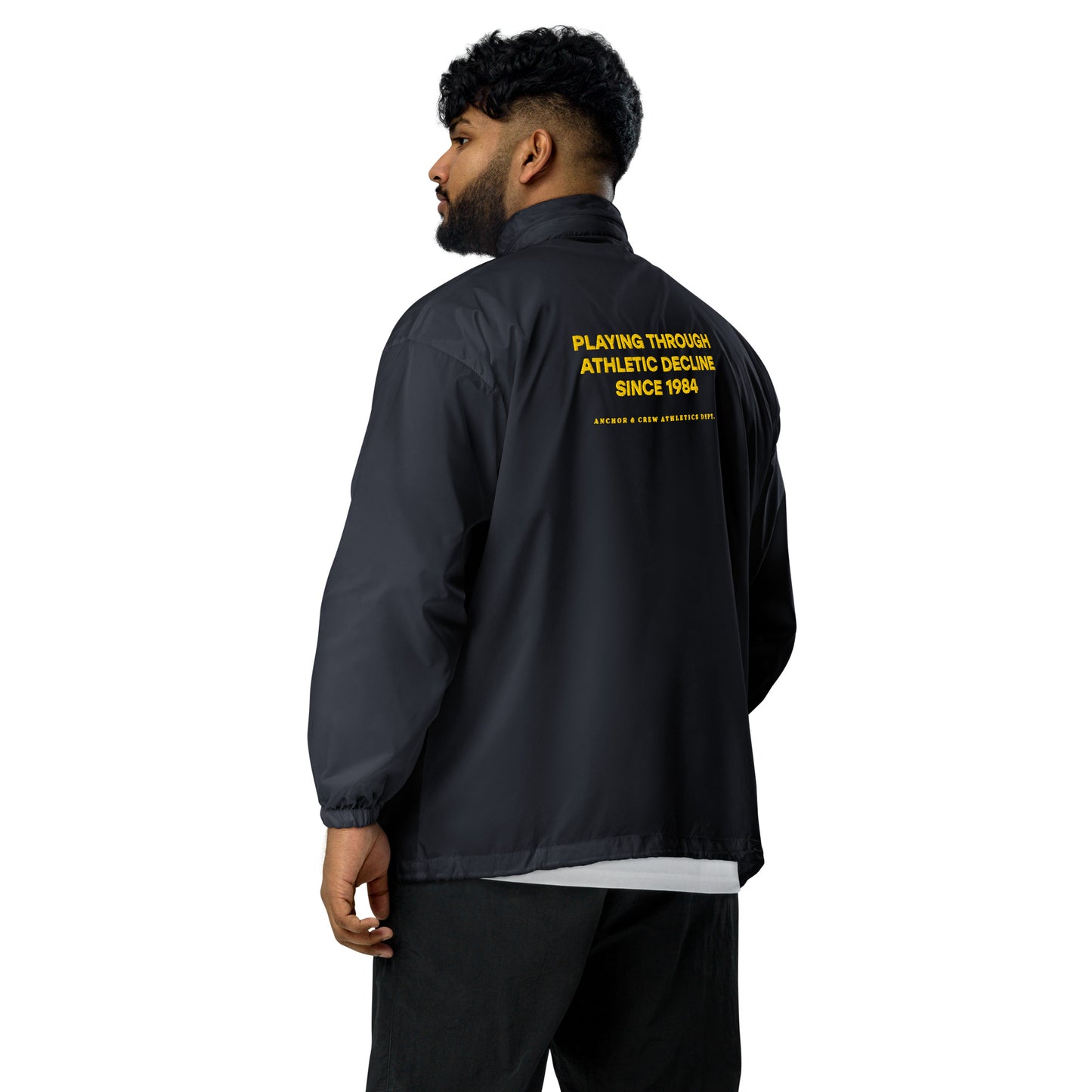 Athletic Decline Sports Club League Embroidered Windbreaker Coat