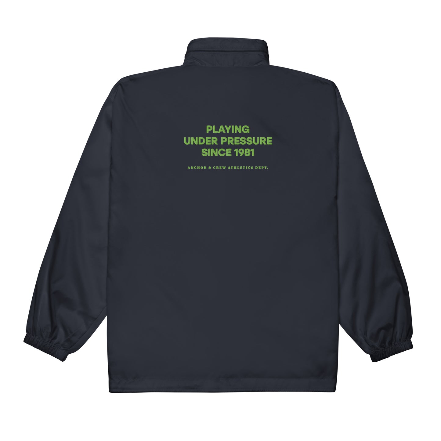 Under Pressure Sports Club League Embroidered Windbreaker Coat
