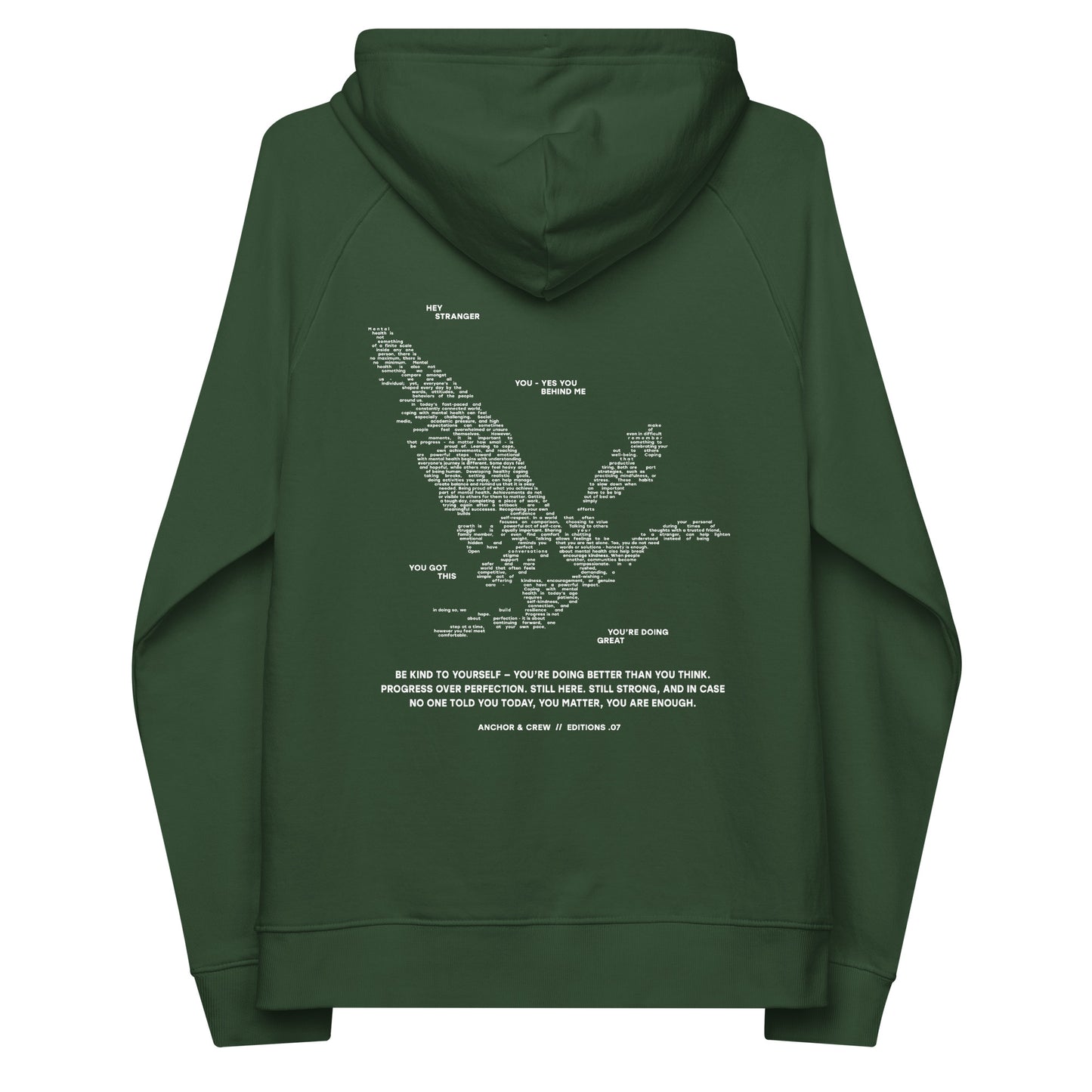 07 You Are Enough x Mental Health EDITIONS Organic Cotton Hoodie