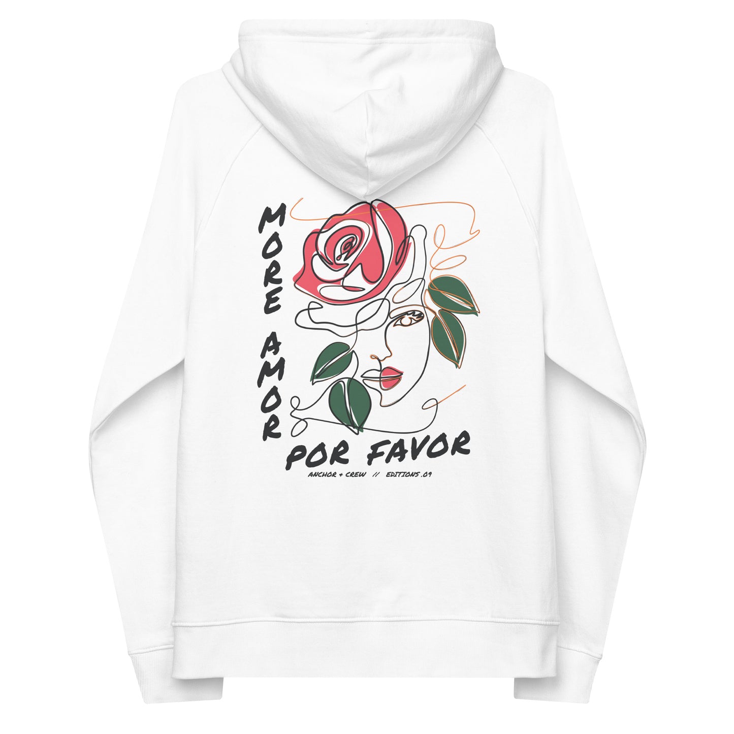 09 More Amor Por Favor EDITIONS Organic Cotton Hoodie