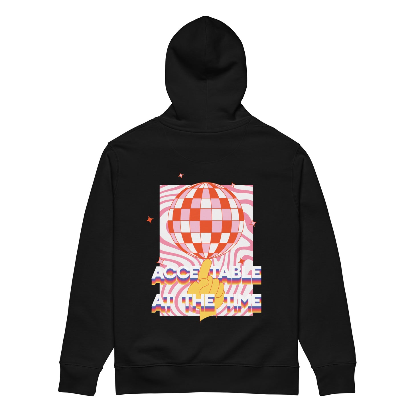 Acceptable At The Time DISCO! Organic Cotton Embroidered Heavyweight Hoodie