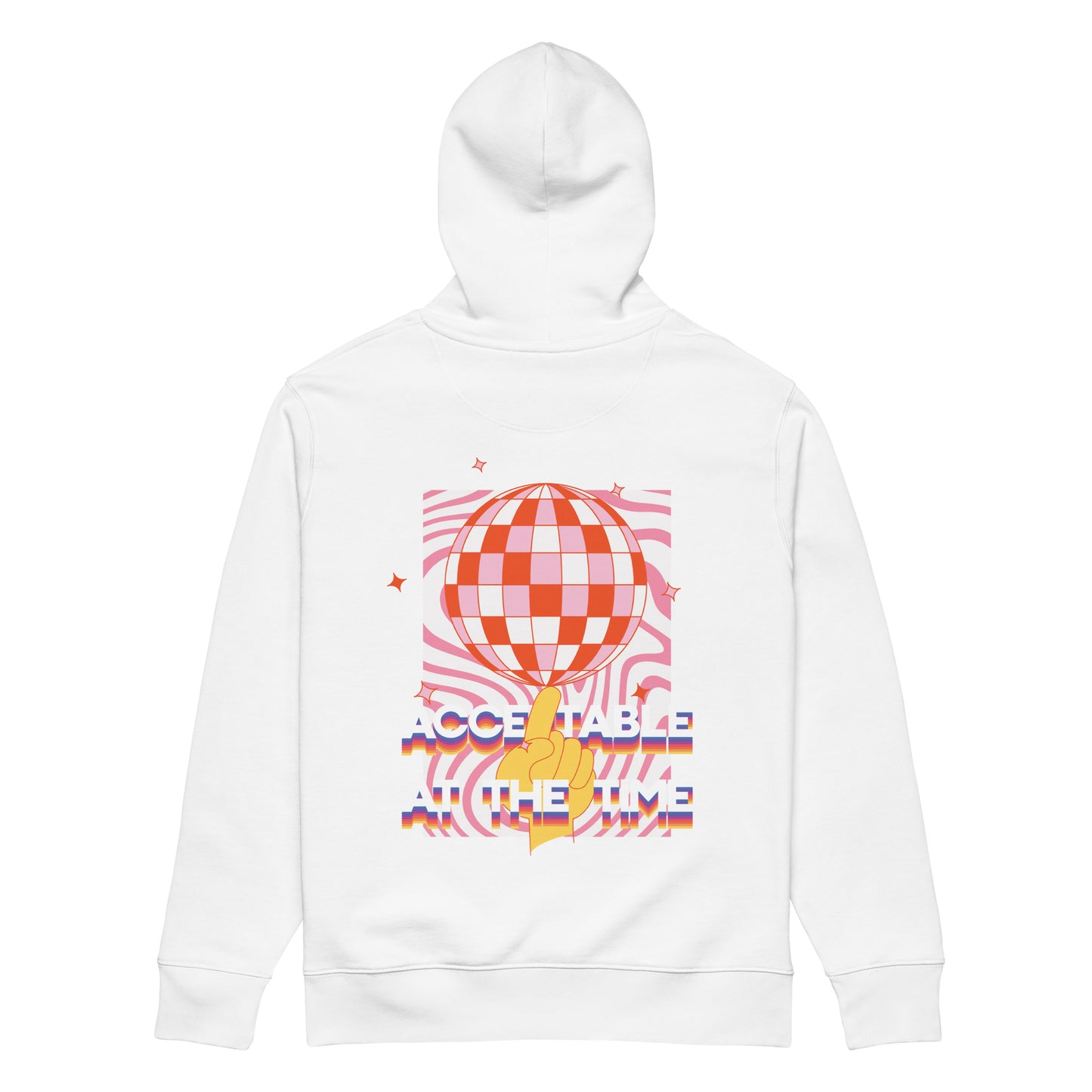 Acceptable At The Time DISCO! Organic Cotton Embroidered Heavyweight Hoodie