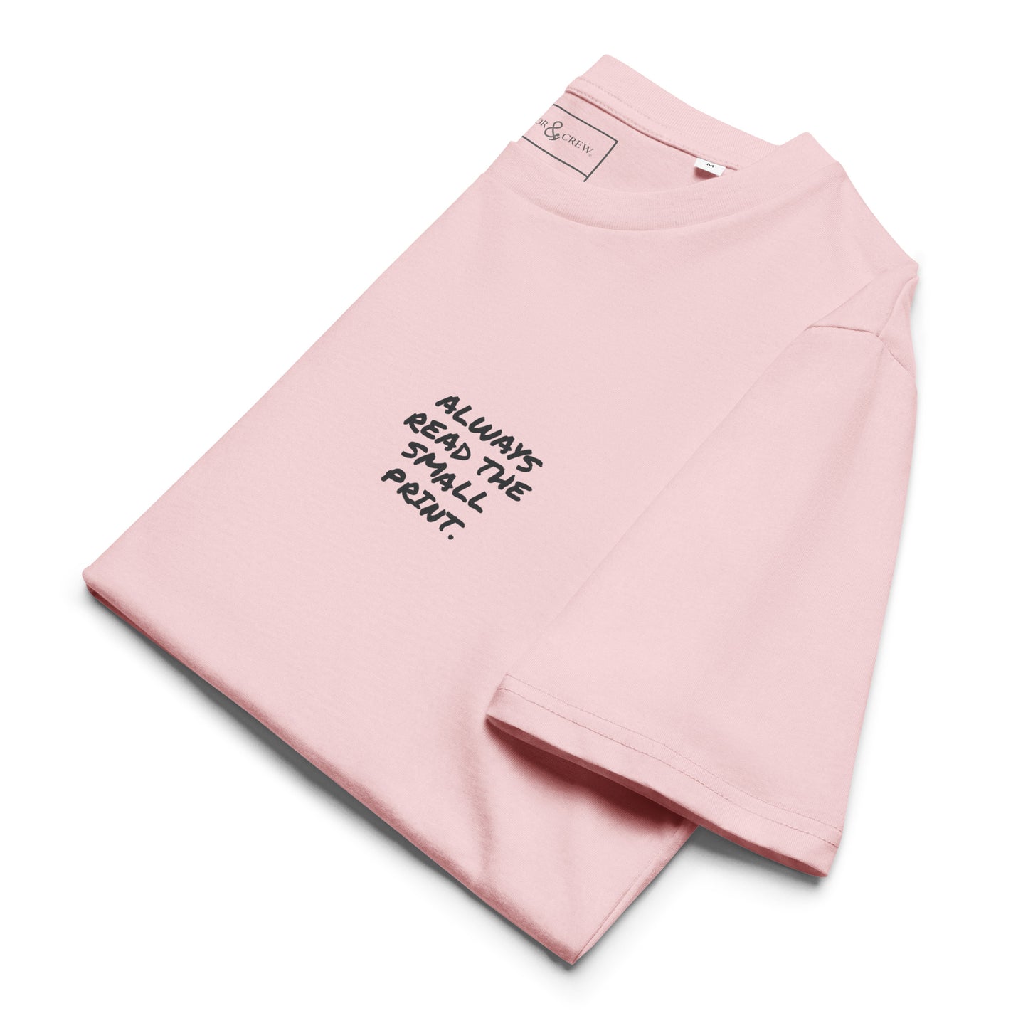 Small Print Annotations Organic Cotton T-Shirt