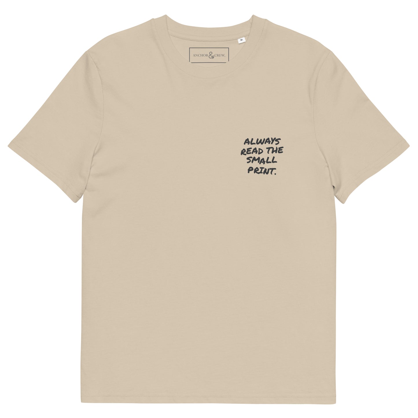 Small Print Annotations Organic Cotton T-Shirt