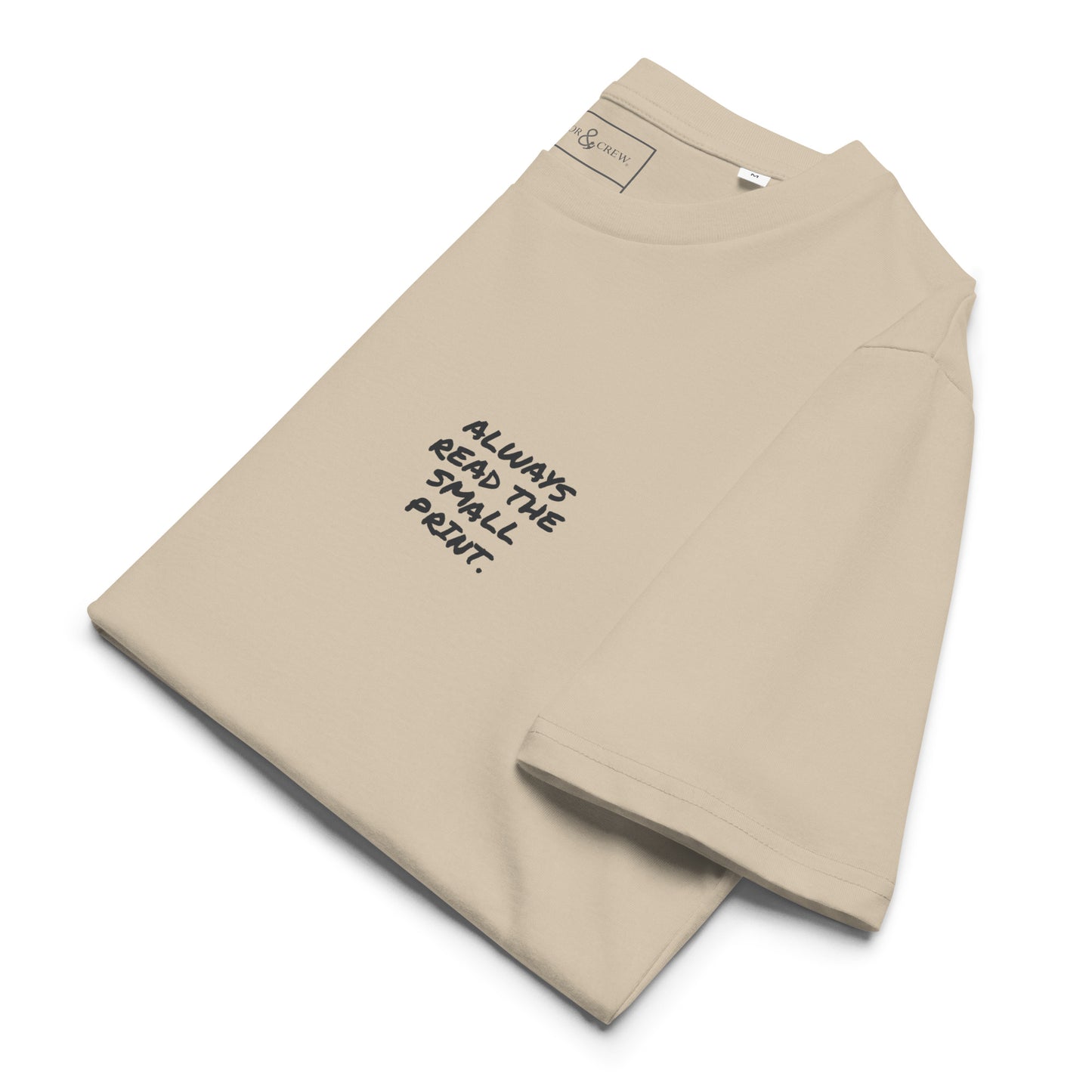 Small Print Annotations Organic Cotton T-Shirt