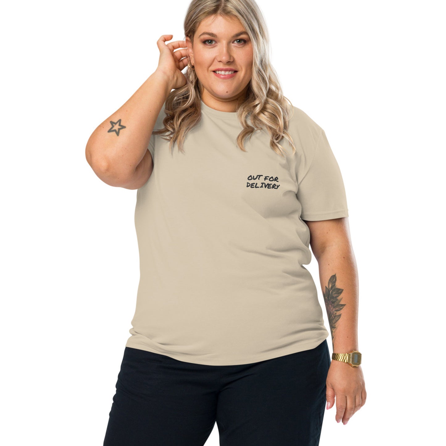 Out For Delivery Annotations Organic Cotton T-Shirt