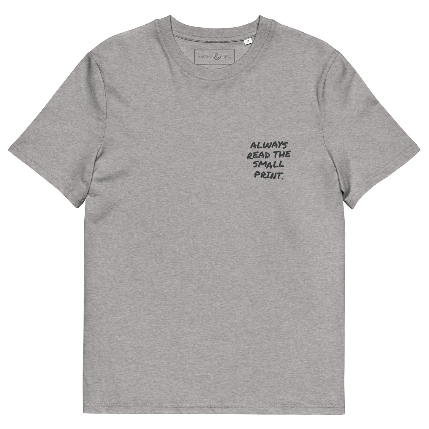 Small Print Annotations Organic Cotton T-Shirt