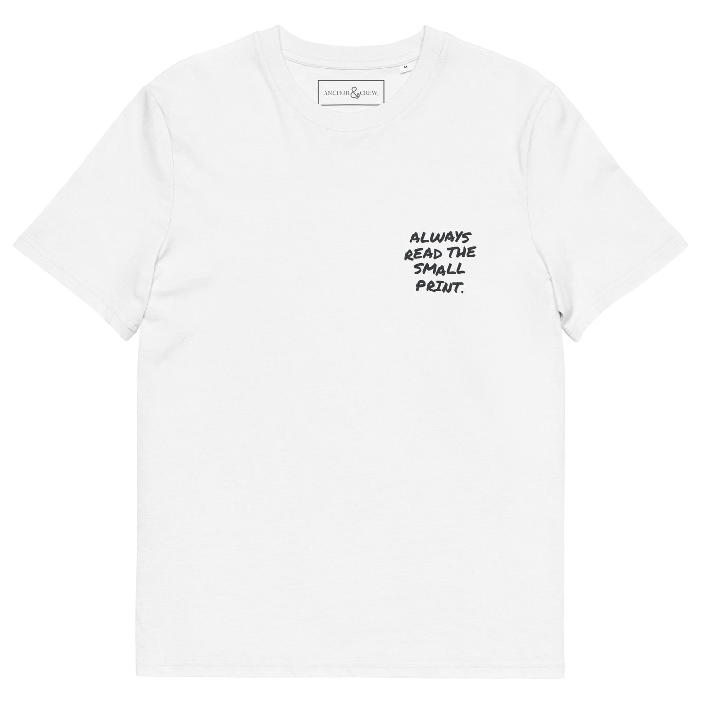 Small Print Annotations Organic Cotton T-Shirt