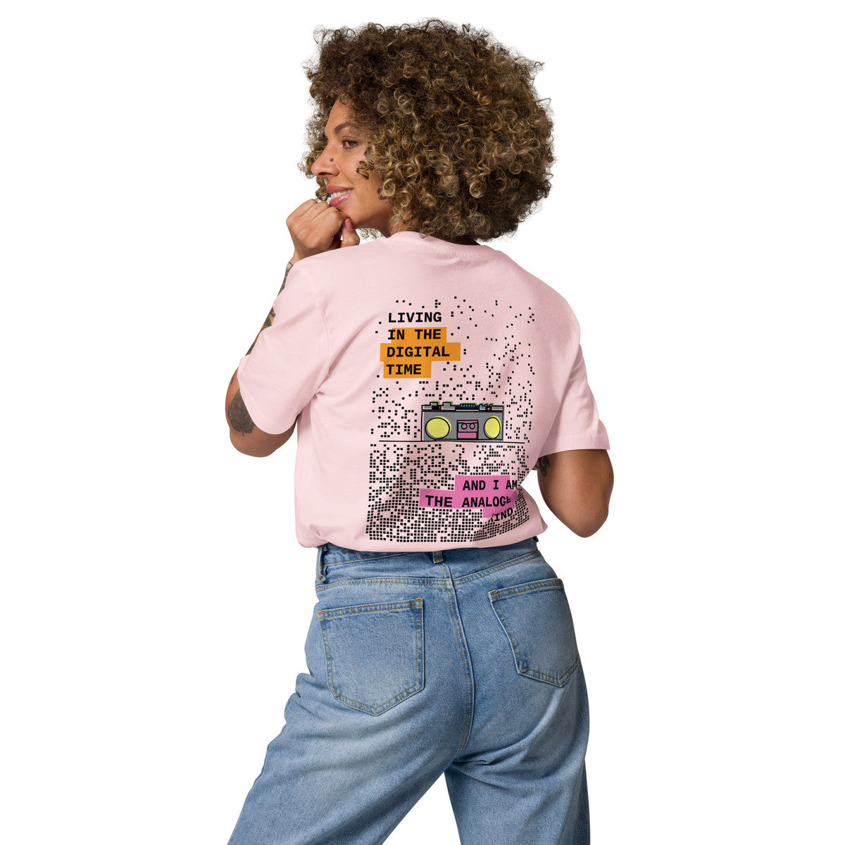 ANCHOR & CREW Boombox Digital Time x Analogue Kind Organic Cotton T-Shirt