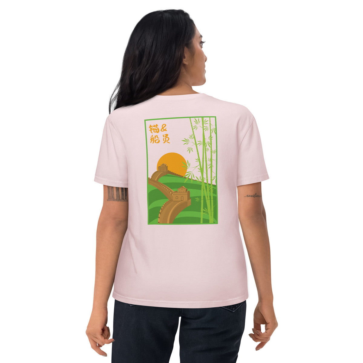 ANCHOR & CREW Great Wall of China Landmark Organic Cotton T-Shirt