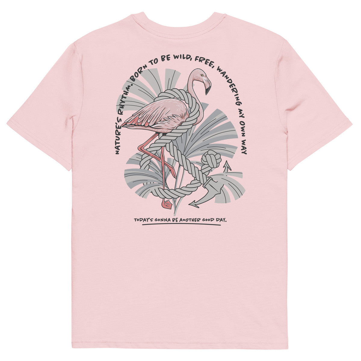 ANCHOR & CREW Flamingo Another Good Day Organic Cotton T-Shirt
