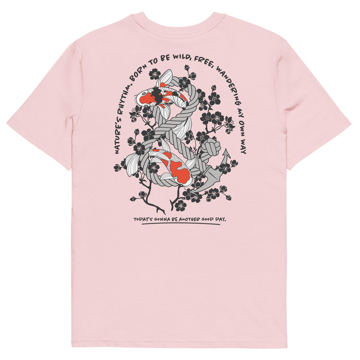 ANCHOR & CREW Koi Fish Another Good Day Organic Cotton T-Shirt