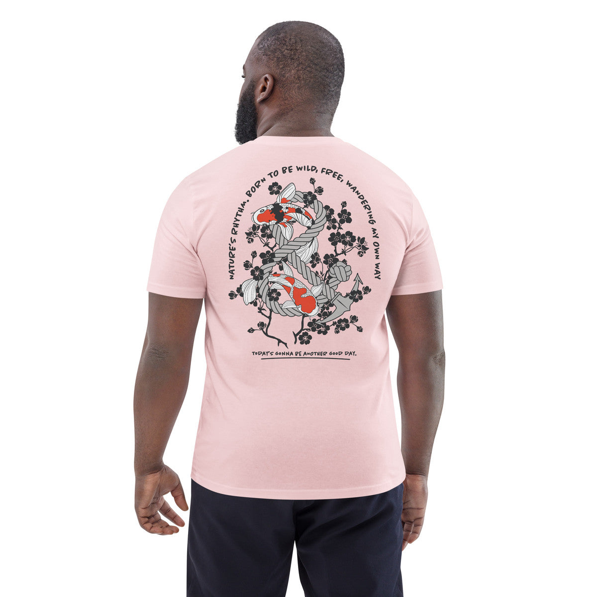ANCHOR & CREW Koi Fish Another Good Day Organic Cotton T-Shirt