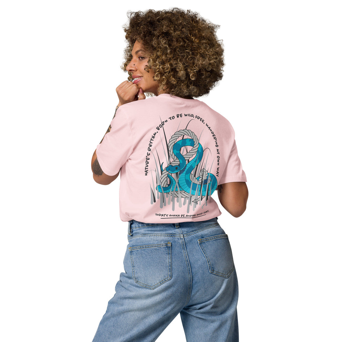 ANCHOR & CREW Snake Another Good Day Organic Cotton T-Shirt
