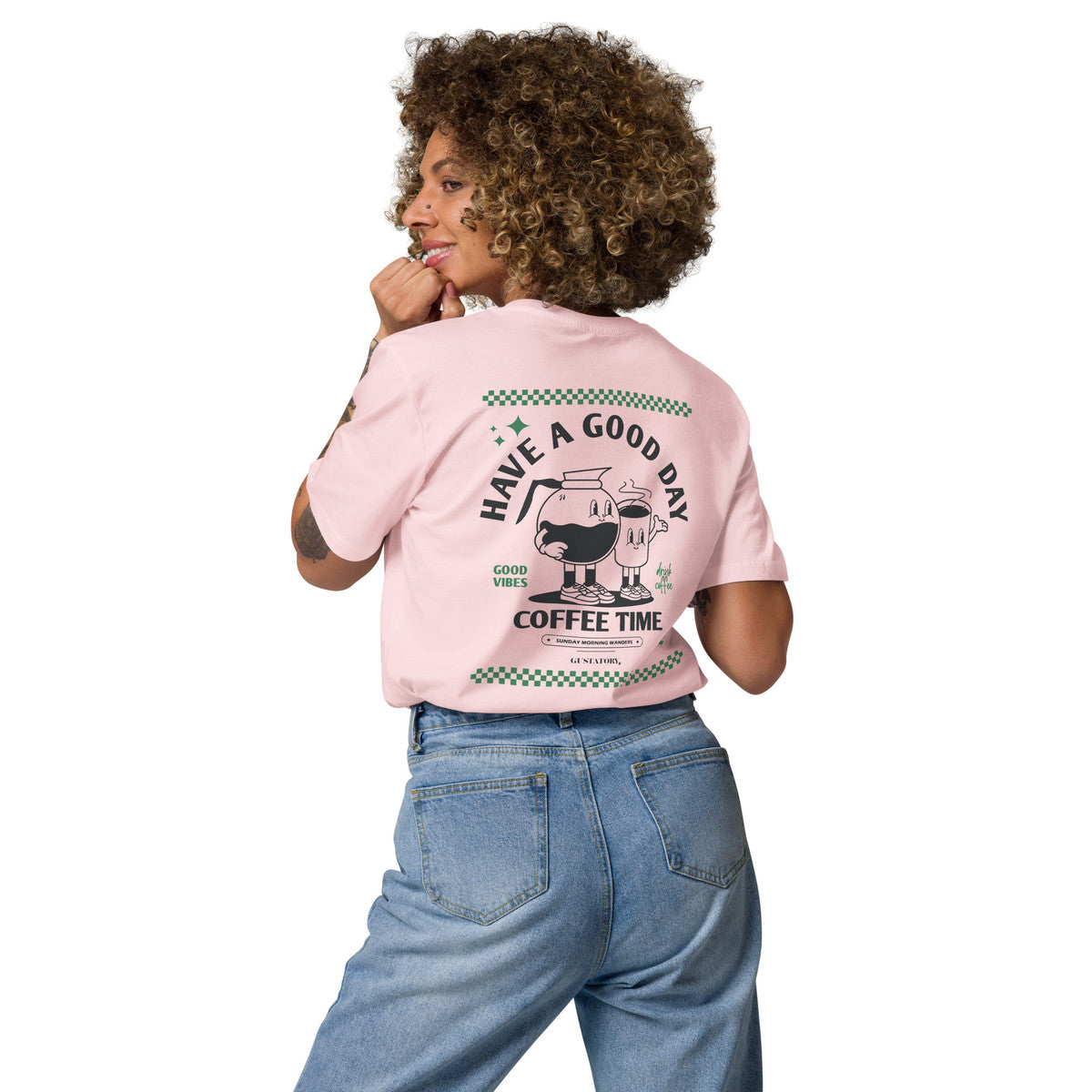 ANCHOR & CREW x GUSTATORY Have A Good Day Organic Cotton Embroidered T-Shirt
