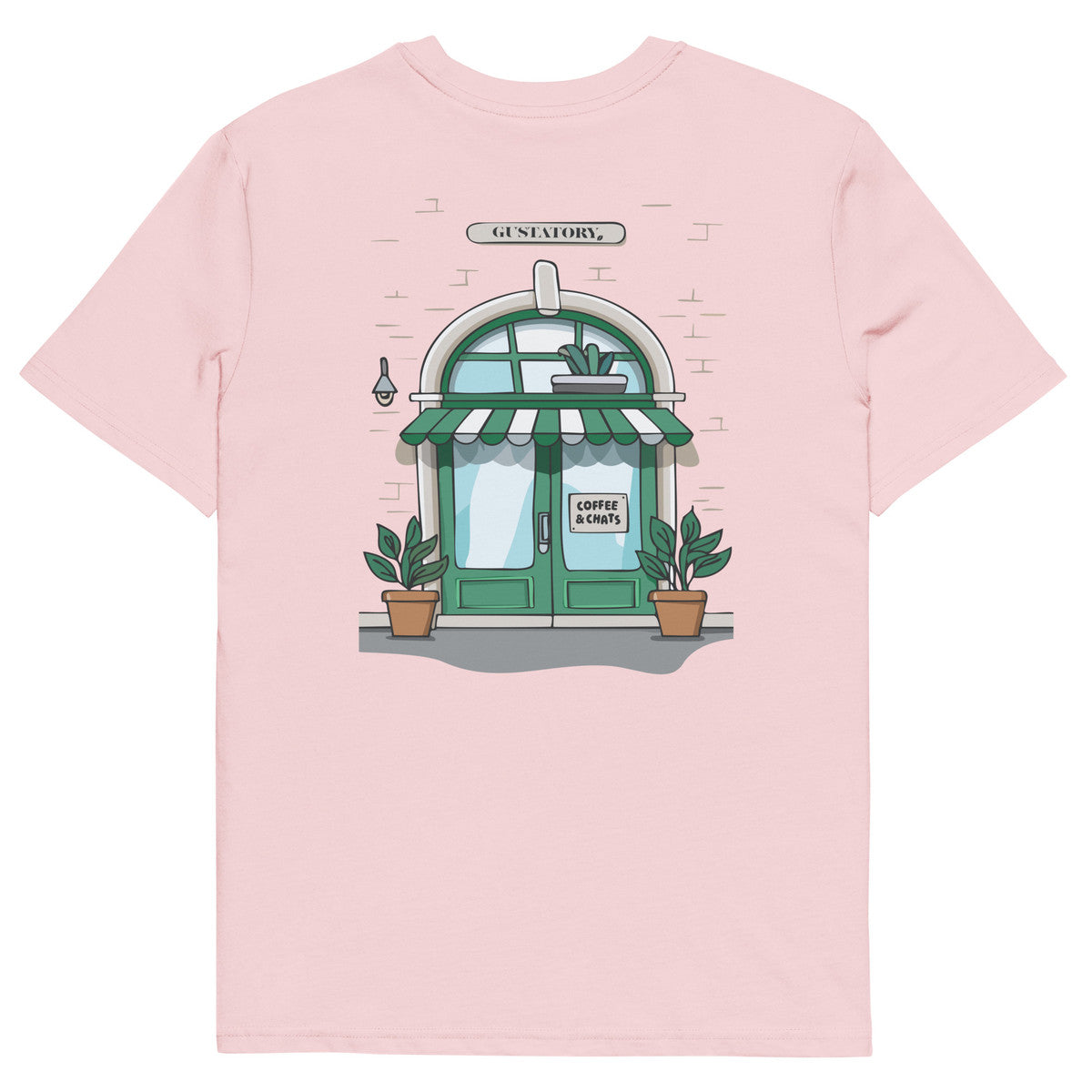 ANCHOR & CREW x GUSTATORY Coffee & Chats Organic Cotton Embroidered T-Shirt