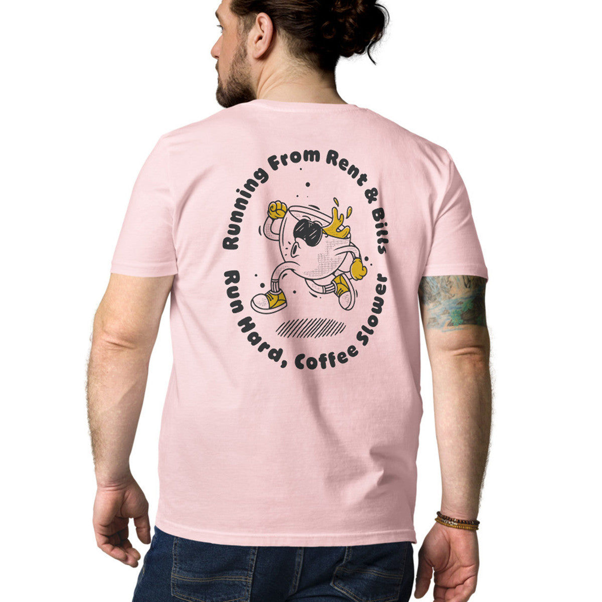 ANCHOR & CREW x GUSTATORY Coffee Over Bills Organic Cotton Embroidered T-Shirt 