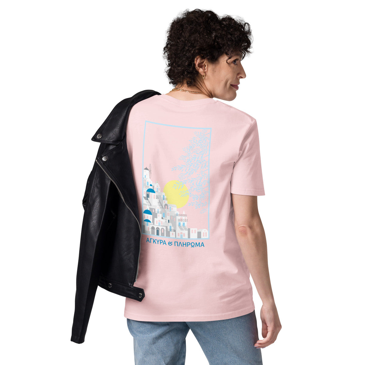 ANCHOR & CREW Santorini Landmark Organic Cotton T-Shirt