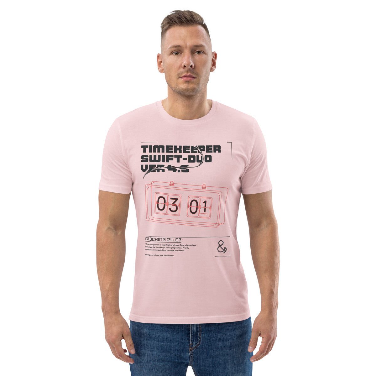 ANCHOR & CREW Timekeeper Swift-Duo Ver 4.5 Clock Archives Organic Cotton T-Shir